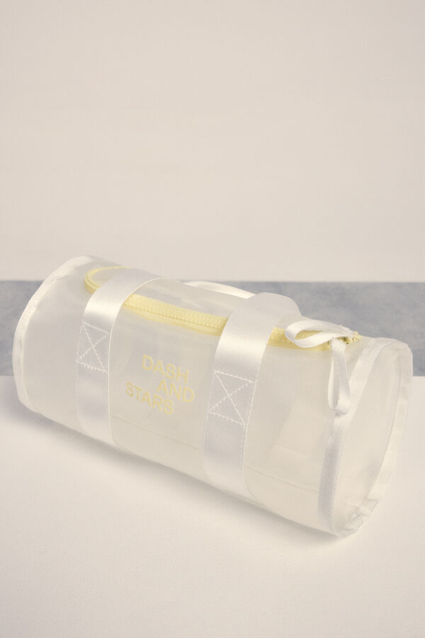 Dash and Stars Mala esportiva semitransparente "bowling" beige