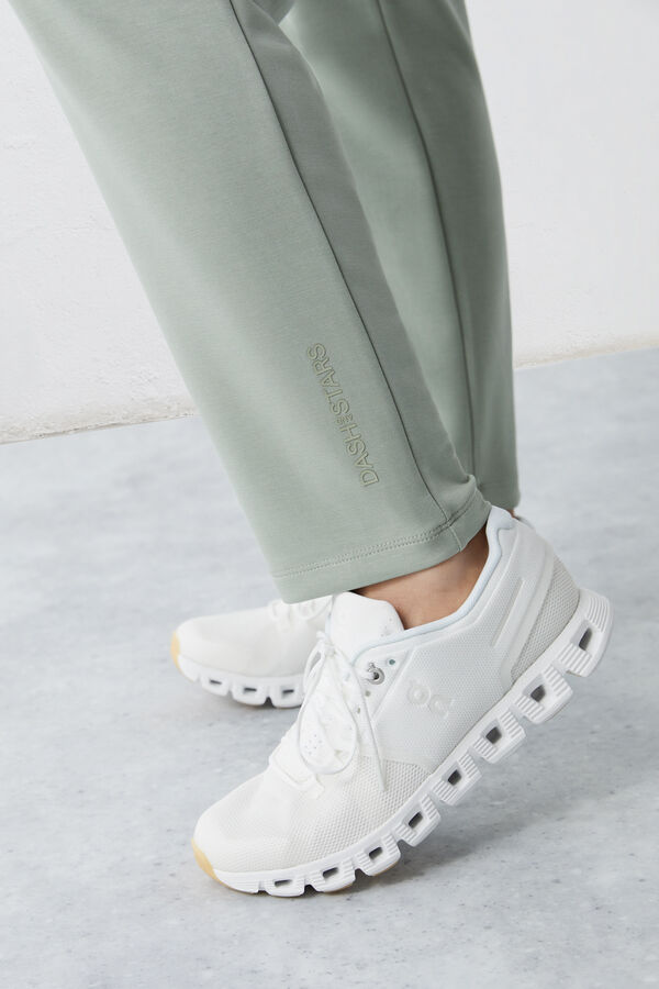 Dash and Stars Pantal&oacute;n jogger felpa soft verde beige