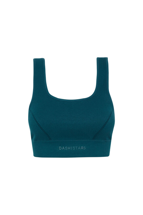 Dash and Stars Soutien desportivo SEAMLESS COMFORT verde escuro verde