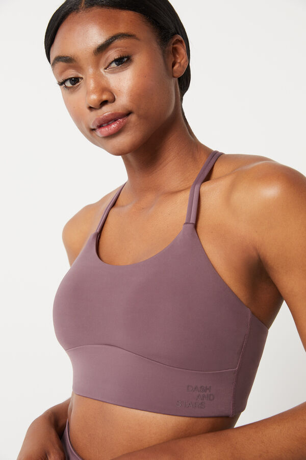 Dash and Stars Soutien desportivo roxo Collagen Feel rosa