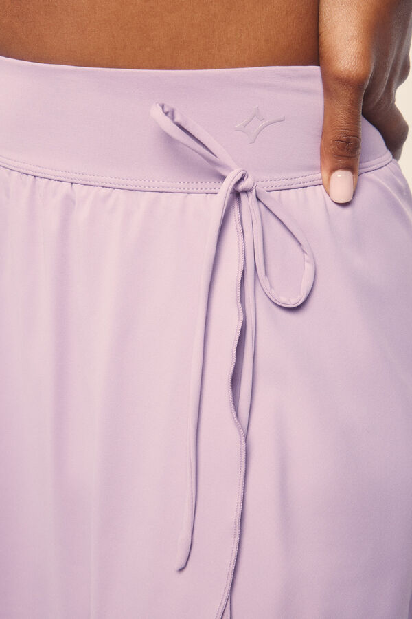 Dash and Stars Malha interna da saia em microfibra lilás rosa