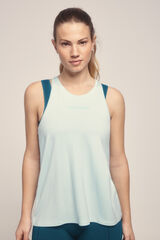 Dash and Stars Camiseta fluida modal azul claro azul