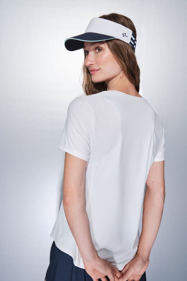 Dash and Stars T-shirt branca de manga curta branco