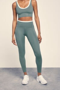 Dash and Stars Leggings 4D STRETCH tobillero verde