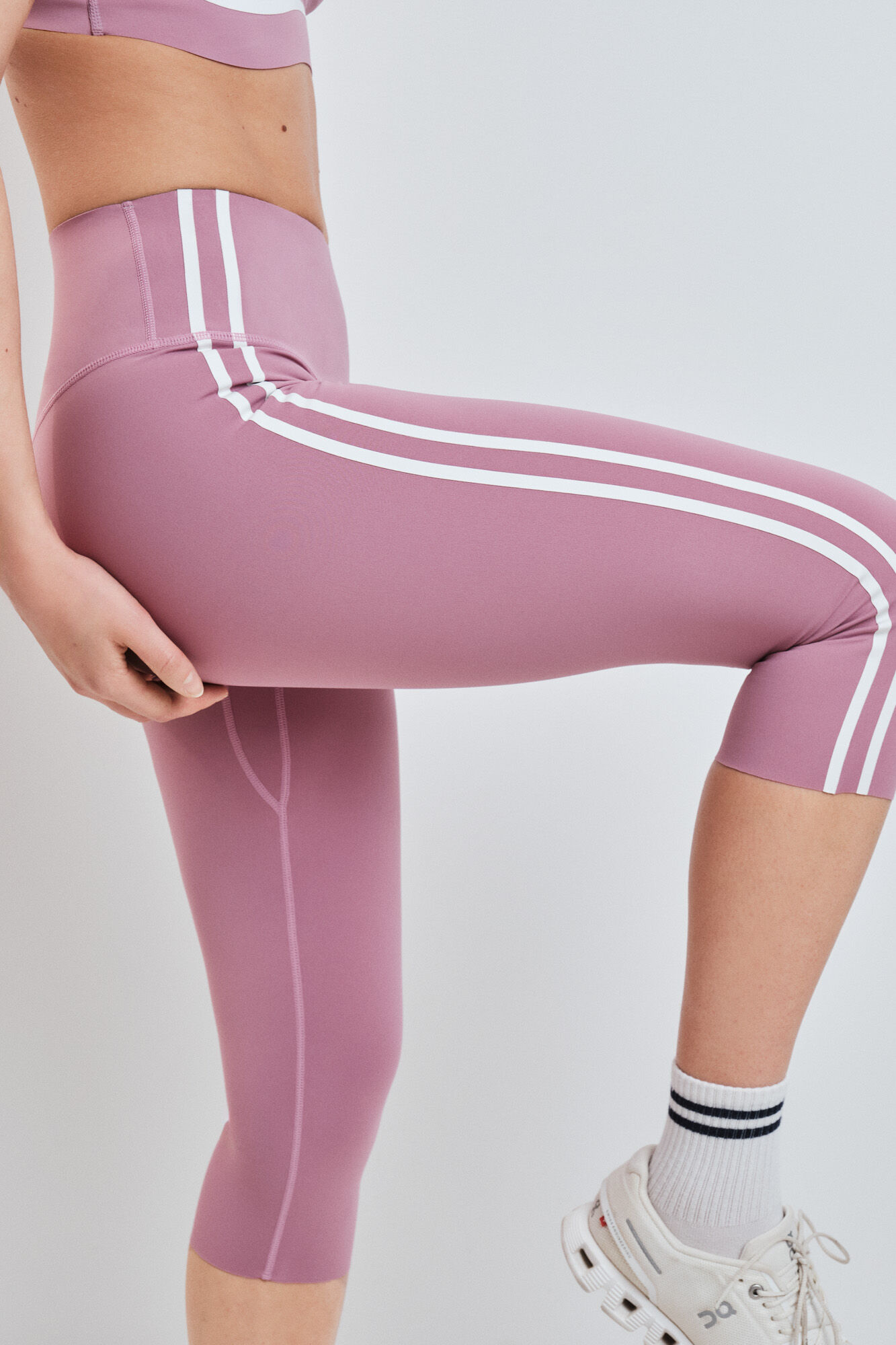 Dash and Stars Legging COMPRESSIVE pirata rosa