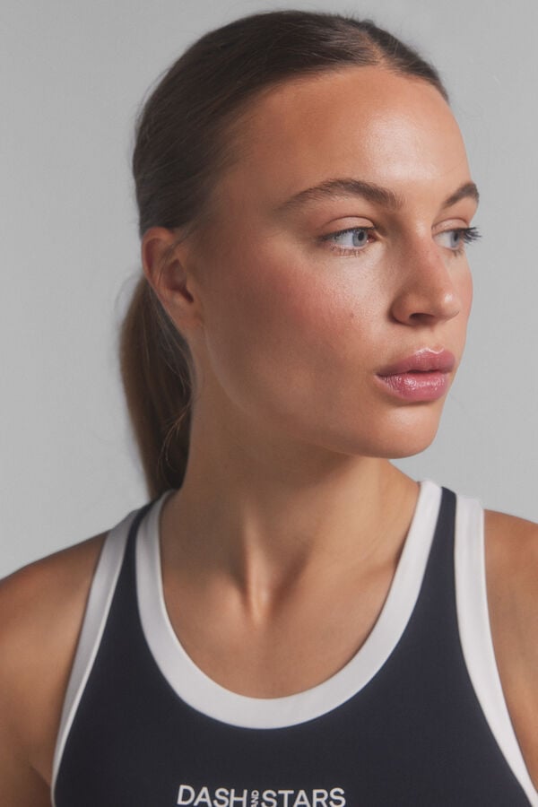 Dash and Stars Sujetador deportivo 4D STRETCH negro negro