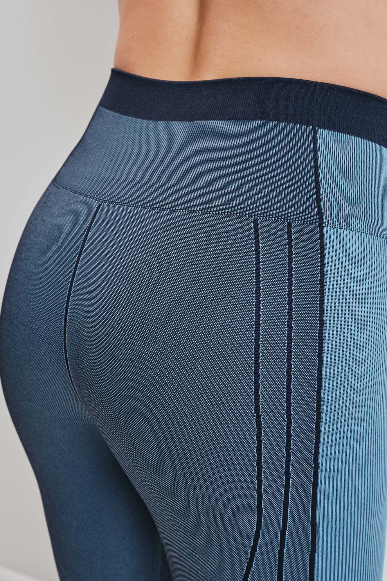 Dash and Stars Legging SEAMLESS COMFORT curta azul
