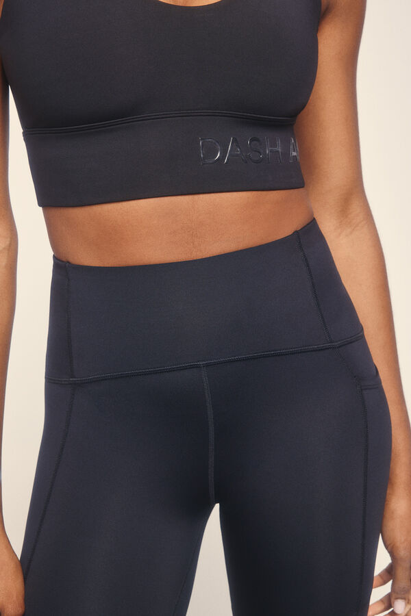Dash and Stars Legging medio negro 4D Strecht preto