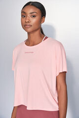 Dash and Stars Camiseta manga corta boxy naranja rojo