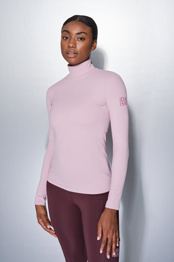 Dash and Stars Camiseta manga larga rosa chicle rosa