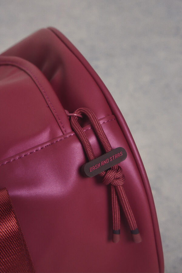 Dash and Stars Bolso deporte 'bowling' mediana rosa rosa