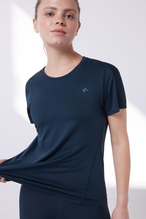 Dash and Stars Camiseta t&eacute;cnica transpirable azul azul