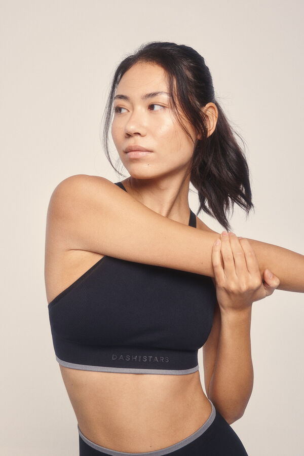 Dash and Stars Soutien desportivo SEAMLESS COMFORT preto preto