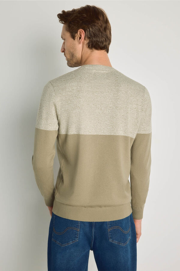 Springfield Jersey cuello caja Kaki Claro