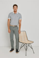 Pedro del Hierro Cal&ccedil;as chino regular fit Cinzento oscuro