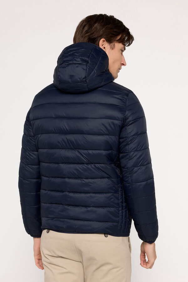 Milano Jaqueta acolchoada com capuz Azul