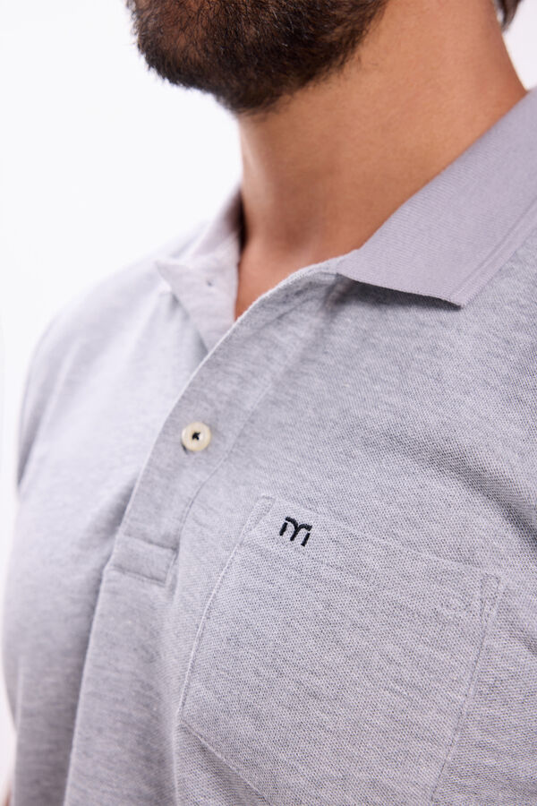 Milano Polo de bolso Cinza claro