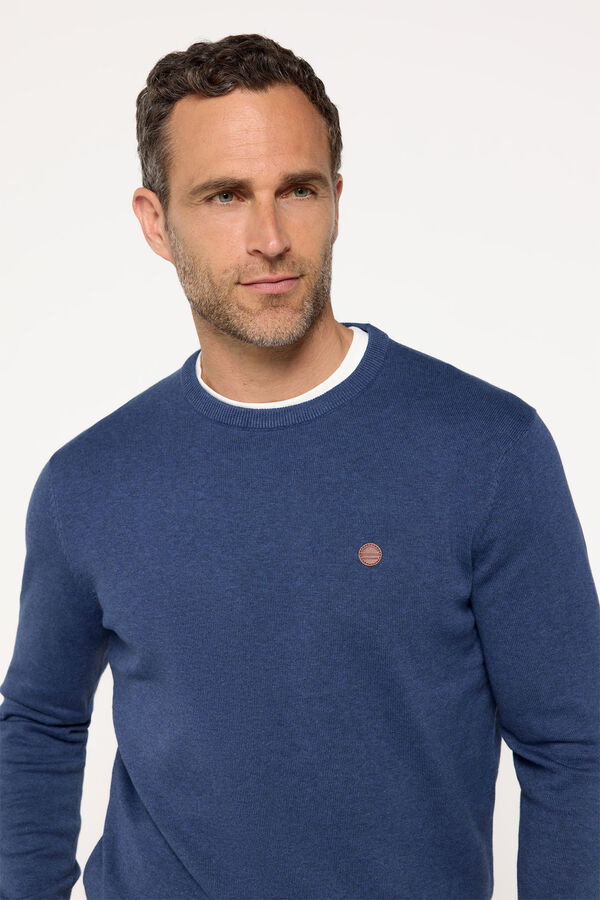 Fifty Outlet Jersey básico cuello caja Navy