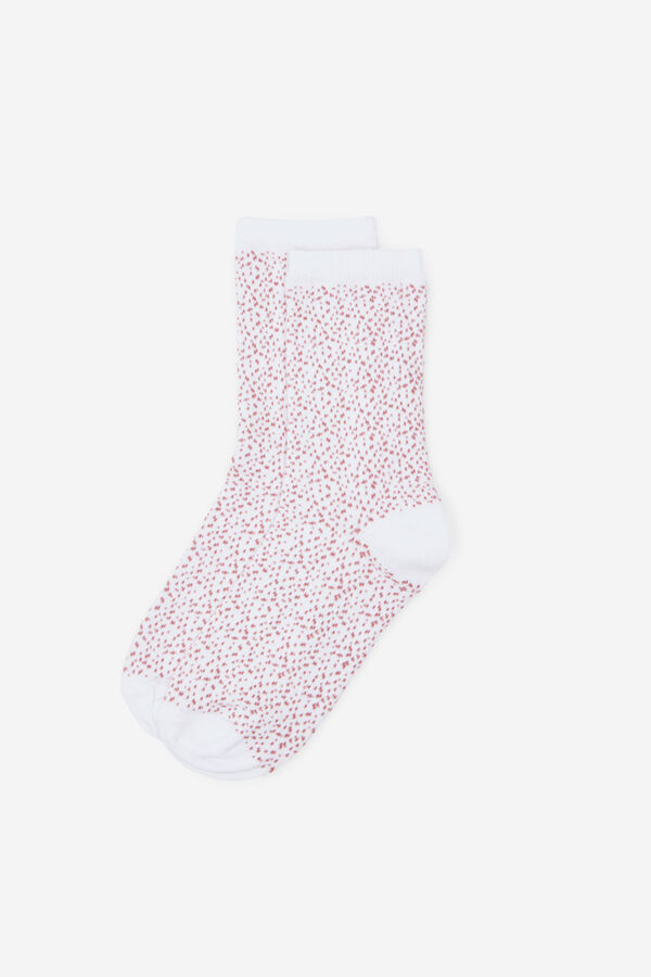 Milano Calcetines dibujo Blanco