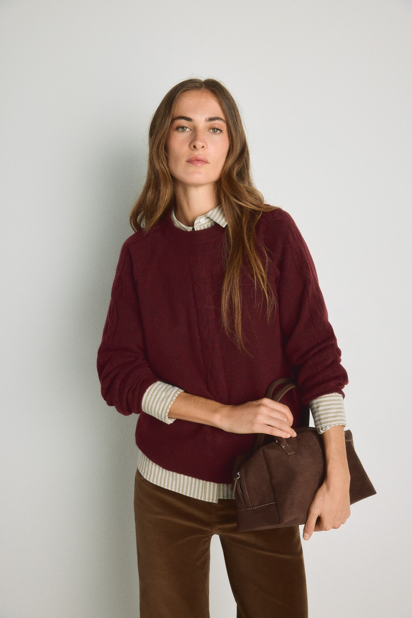 Milano Camisola gola redonda com estrutura