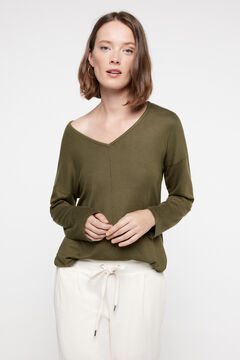 Fifty Outlet Camiseta Tacto Suave Verde