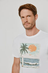 Milano T-shirt de manga curta Branco