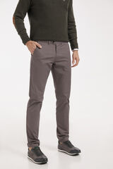Fifty Outlet Chino Print Vestir Gris marengo