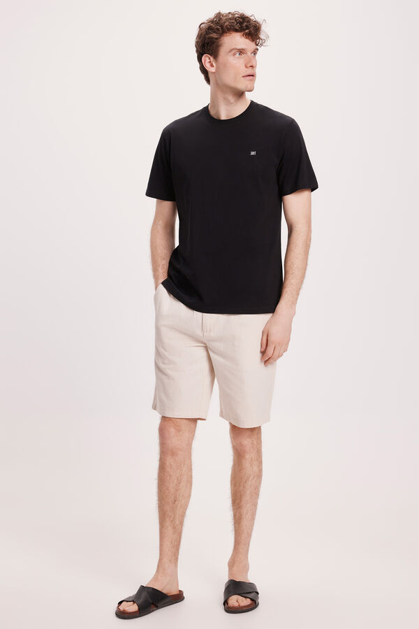 Pedro del Hierro T-shirt B&aacute;sica PDH Preto