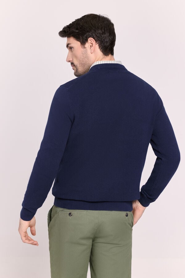 Milano Camisola gola caixa Marinho