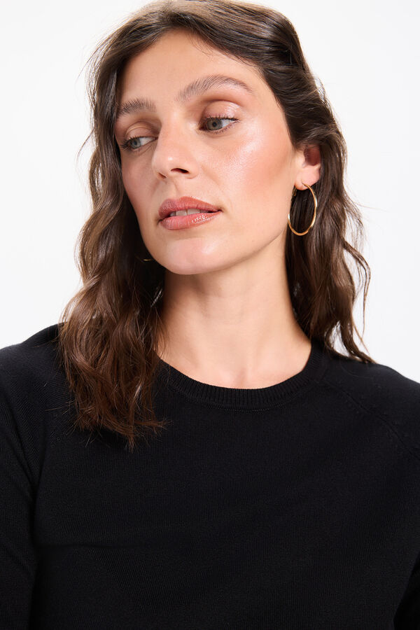 Milano Jersey basico punto liso Negro