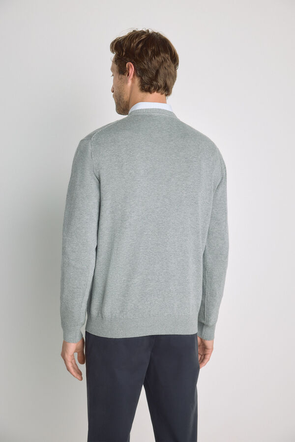 Pedro del Hierro Jersey cuello caja Gris Claro