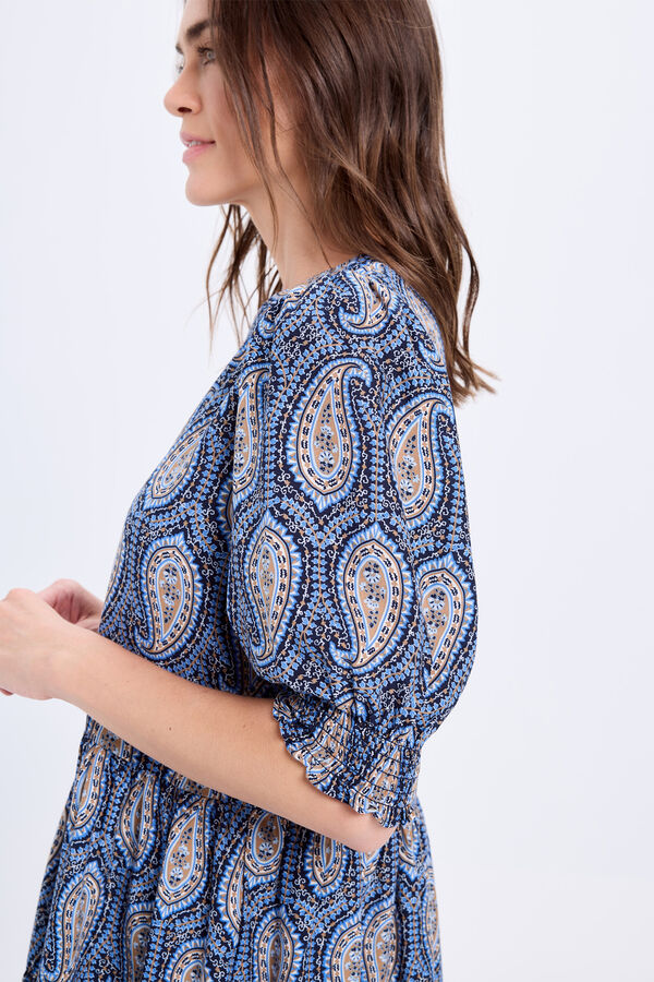 Milano Vestido fluído Azul