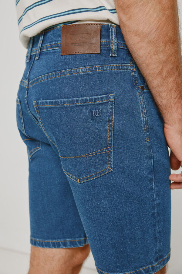 Pedro del Hierro Bermuda vaquera regular fit Azul