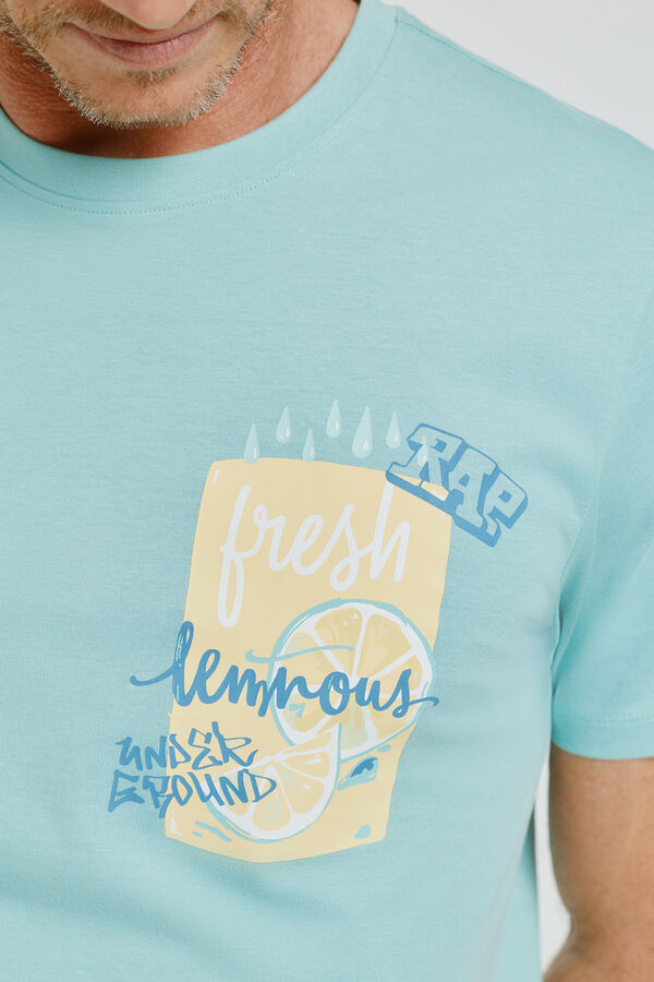 Milano T-shirt de manga curta Azul