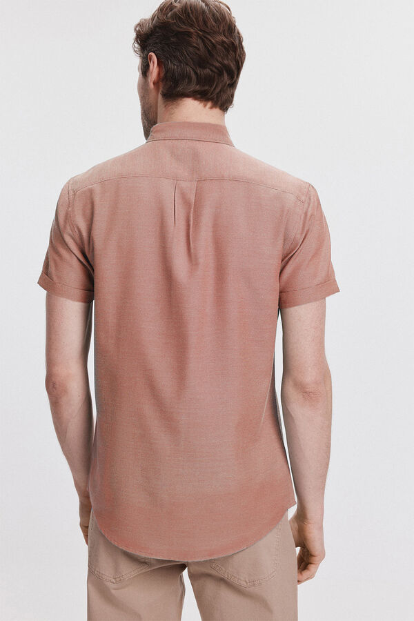 Milano Camisa Manga Curta Coral