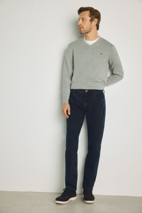 Pedro del Hierro Pantal&oacute;n vaquero regular fit Navy