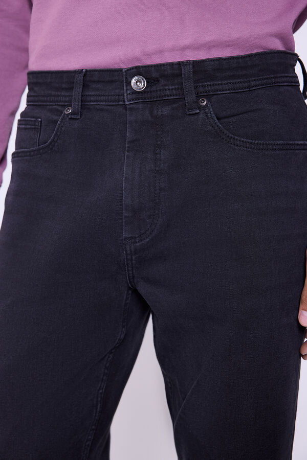 Springfield Pantalón Vaquero Slim Fit Negro