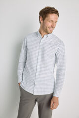 Pedro del Hierro Camisa cuadros manga larga Azul Claro