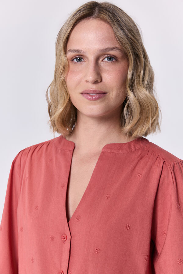 Milano Blusa fluida margaritas Naranja