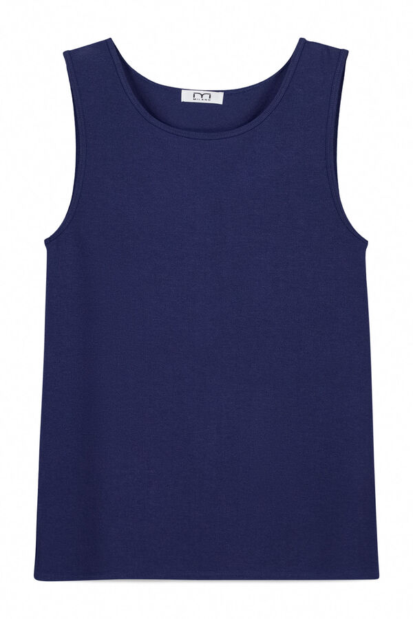 Milano Top gola redonda Marinho