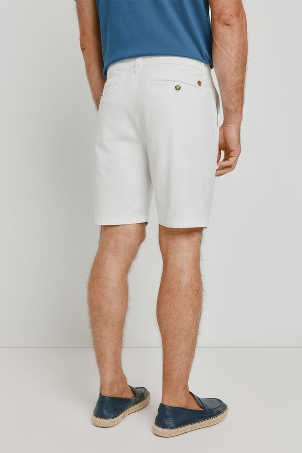 Pedro del Hierro Bermuda lisa Blanco