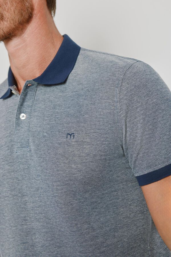 Milano Polo de manga curta Marinho