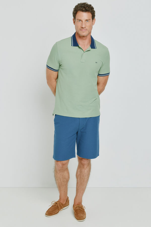 Milano Polo de manga curta Verde