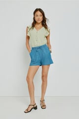 Milano Blusa com folhos Verde