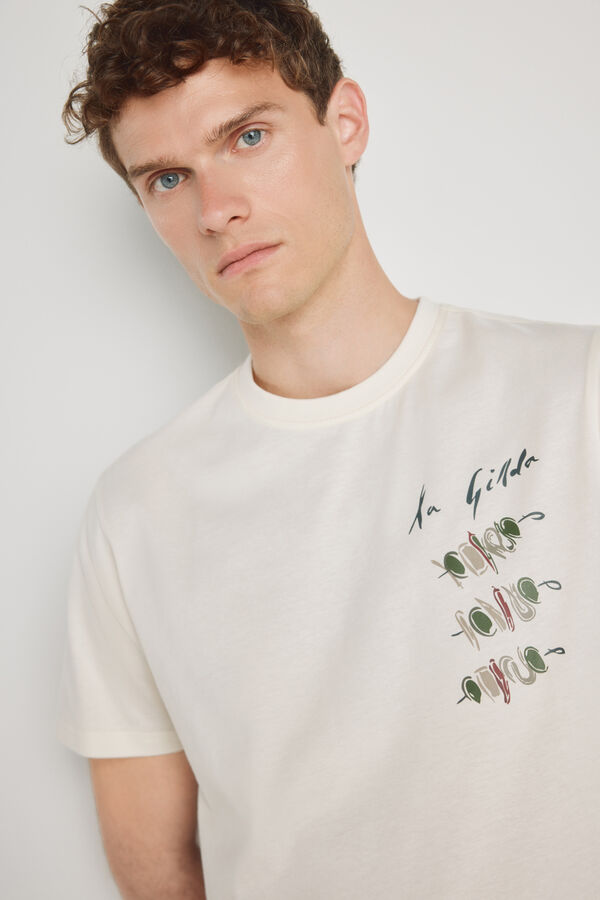 Milano T-shirt de manga curta Bege