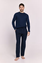 Milano Pijama Largo Plana Navy
