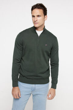 Fifty Outlet Jersey media cremallera Verde