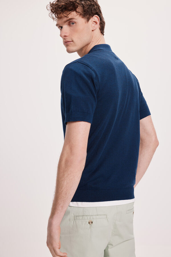 Milano Polo gola V Azul