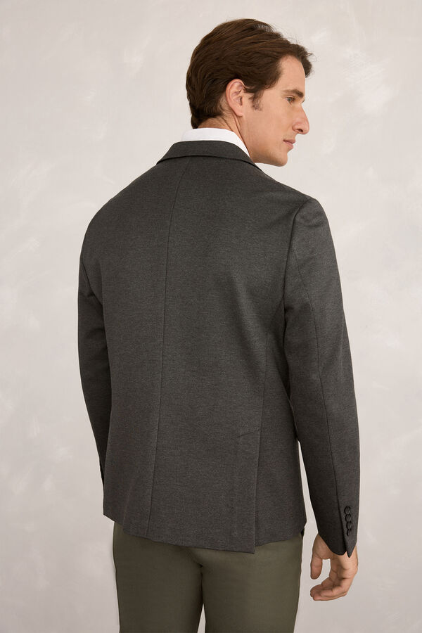 Milano Blazer malha fina Cinzento oscuro