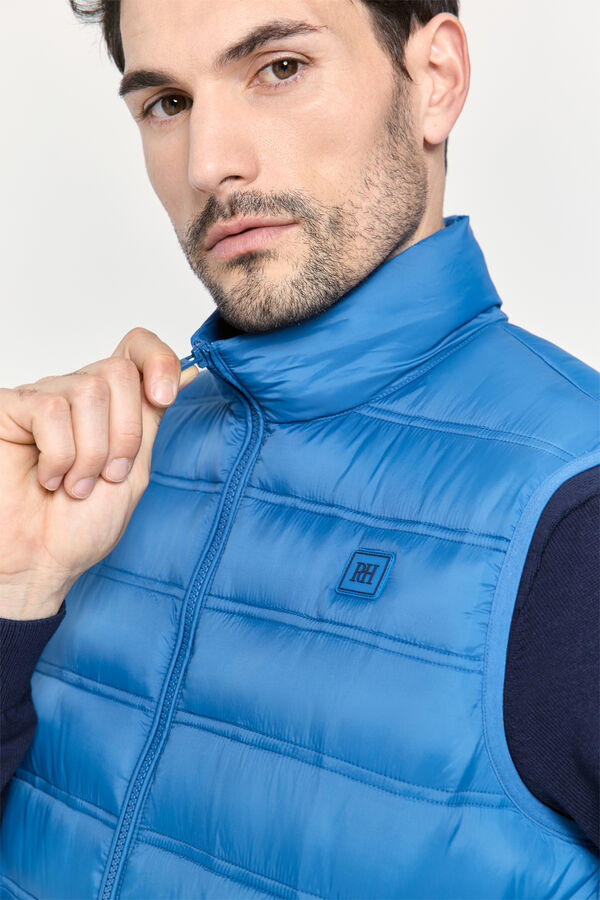 Pedro del Hierro Colete acolchoado ultralight Azul